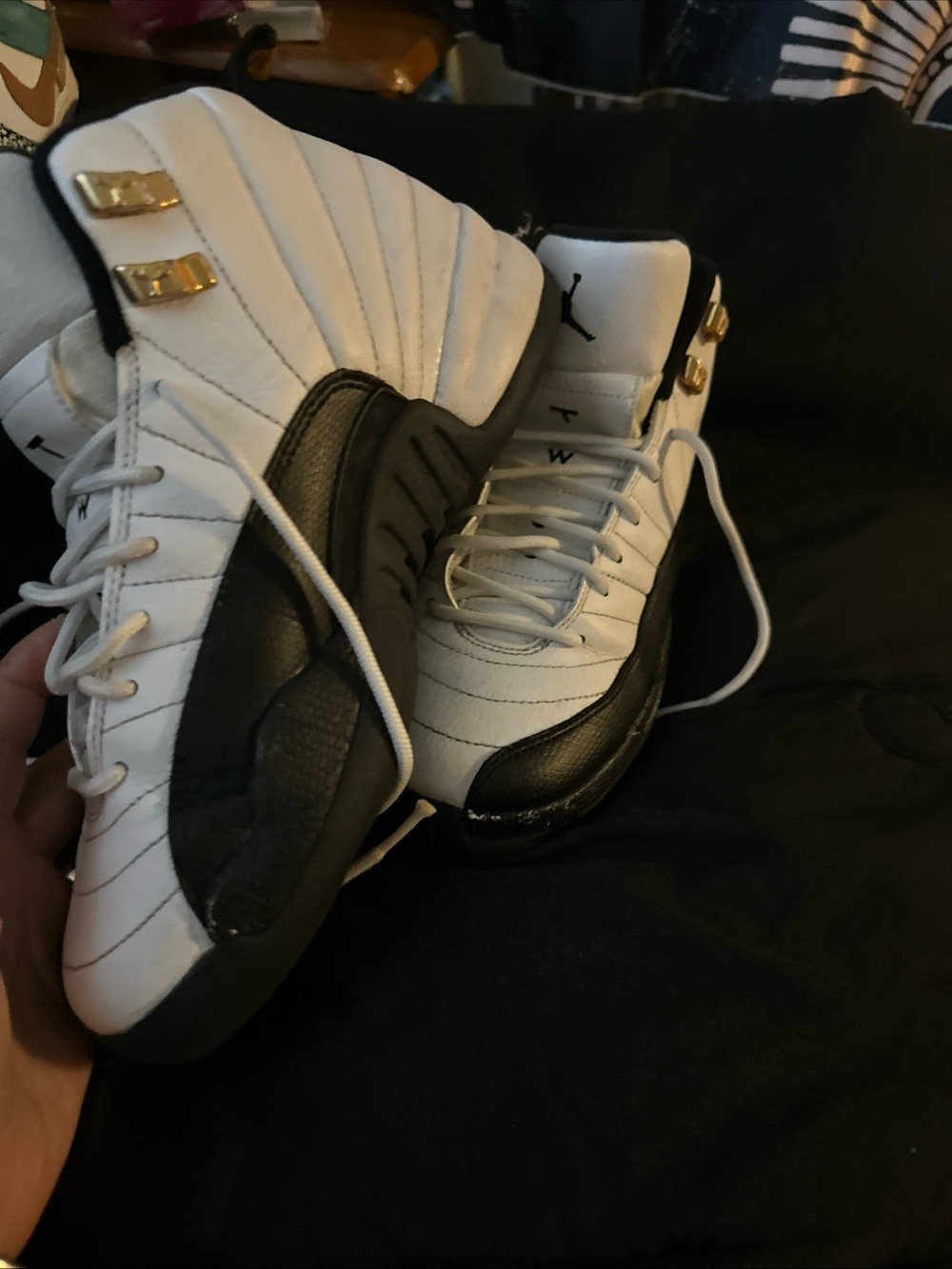Jordan Women's White Black Red Gold Athletic Shoes - Picture 6 of 7